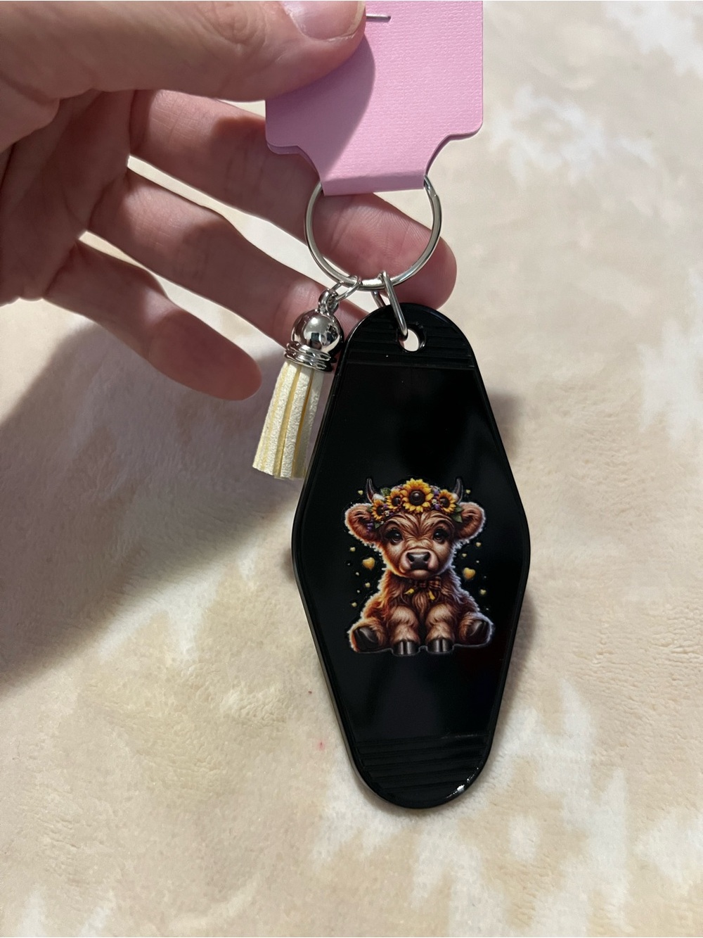 Highland Cow Keychain 🌻
